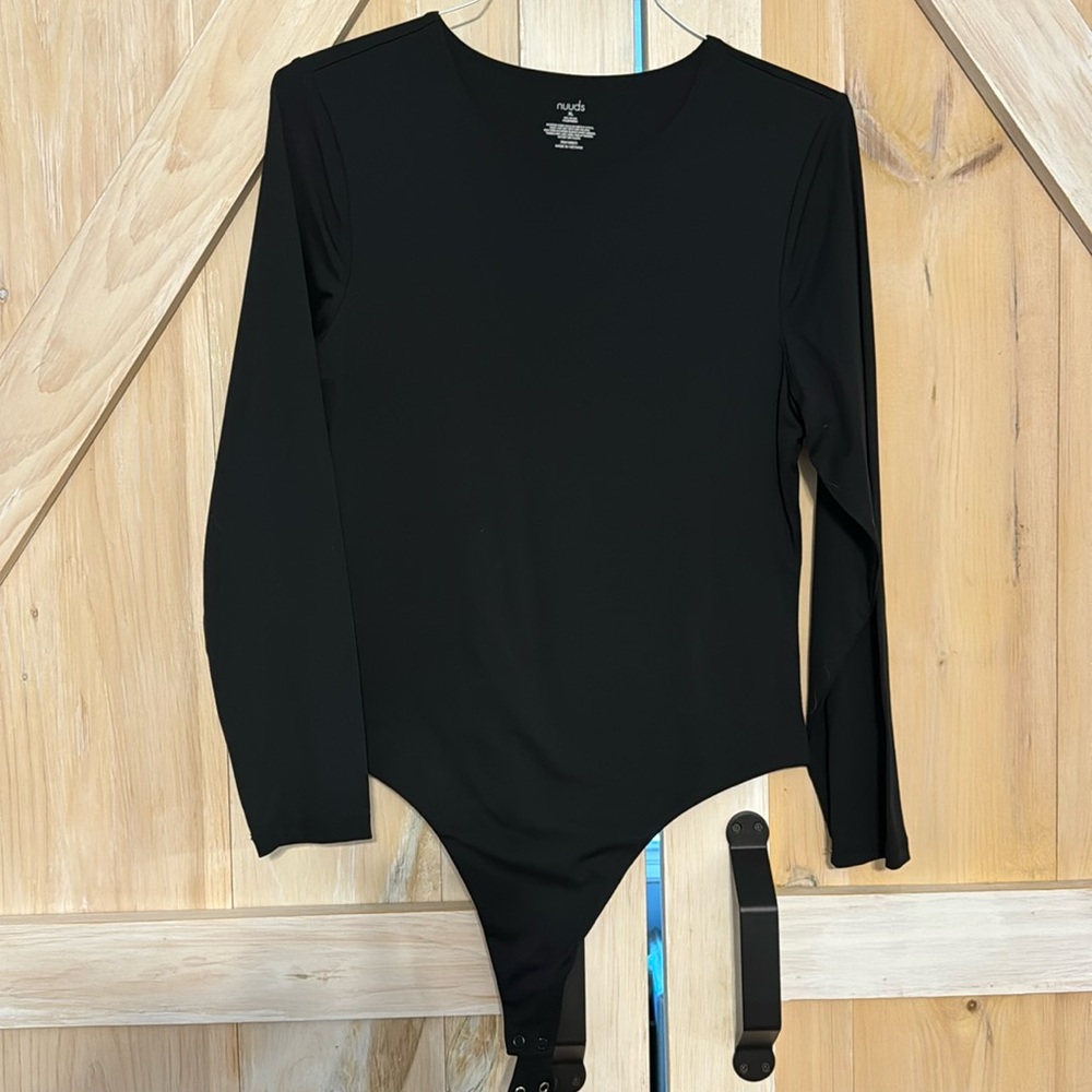 NUUDS long sleeve crew neck body suit XL